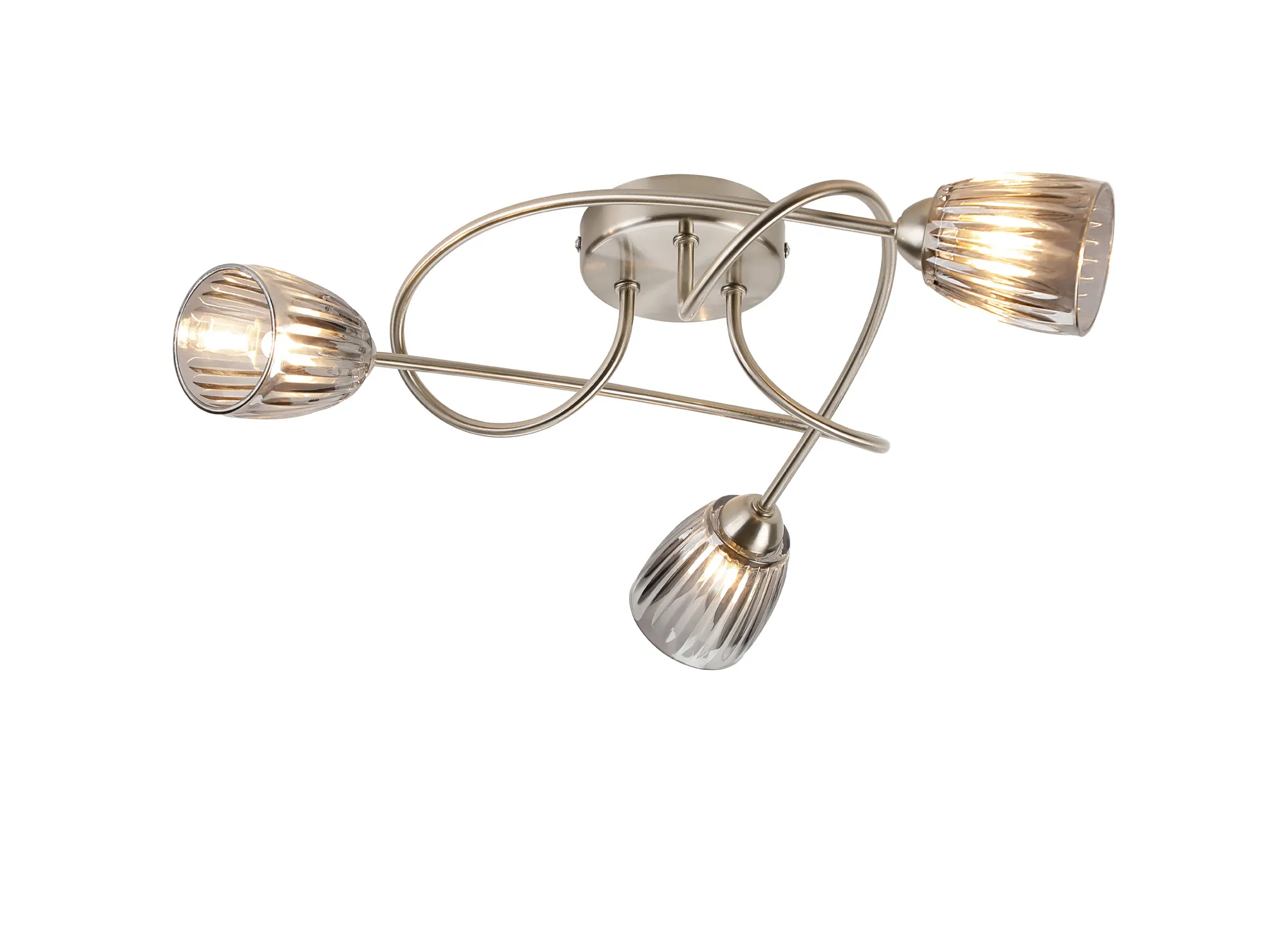 D0849SN  Connie Ceiling 3 Light Satin NIckel